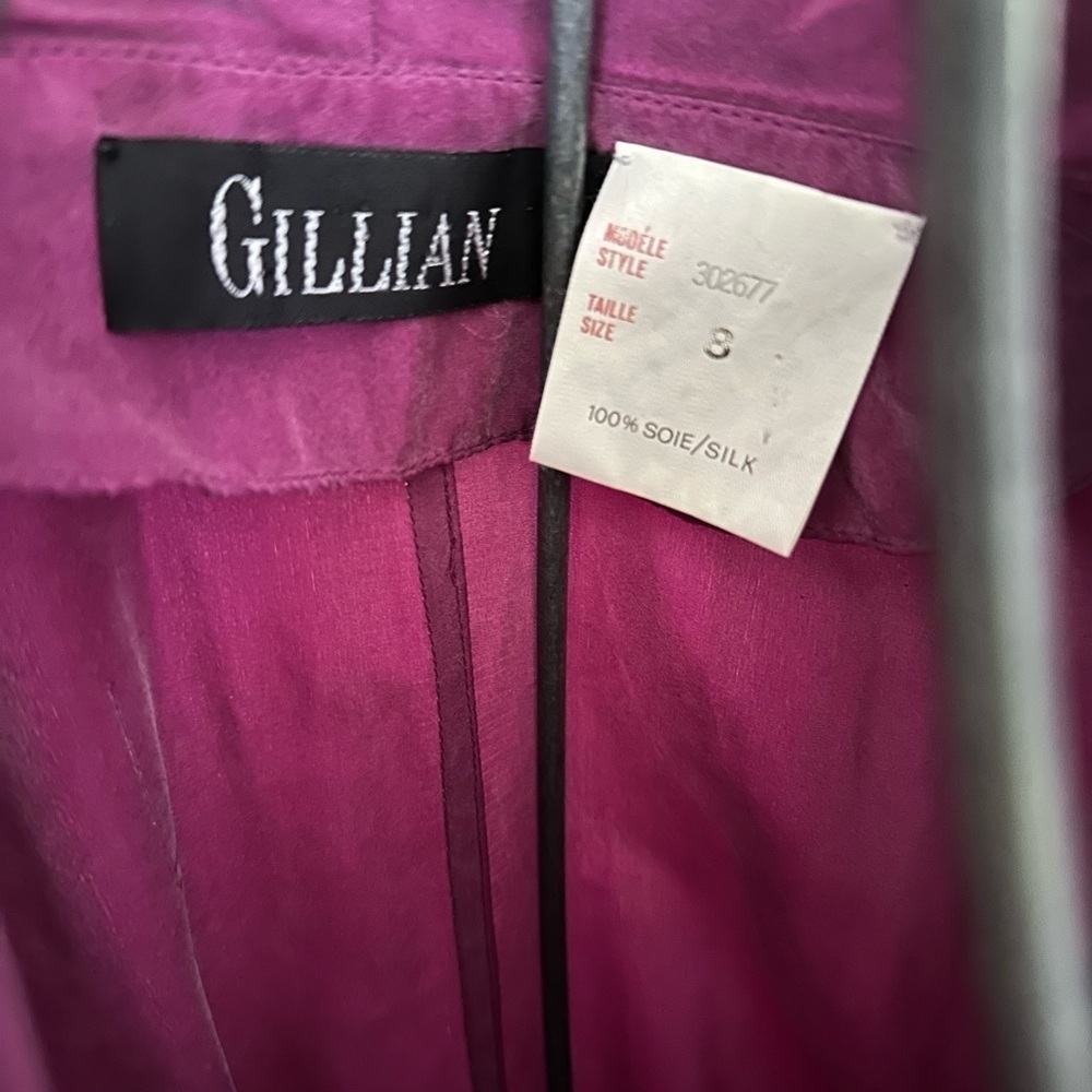 VINTAGE 80s, 100% silk gown, medium/8✨ - Picture 5 of 16